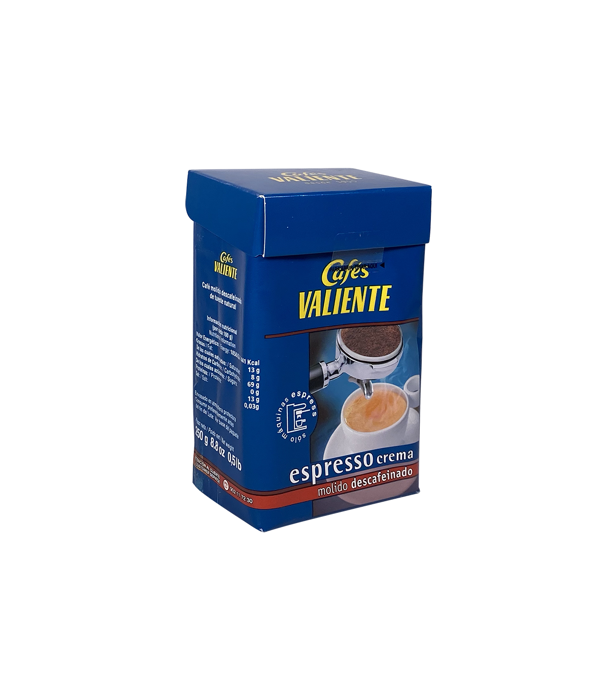 Café Valiente espresso descafeinado molido 250g Cafento Shop