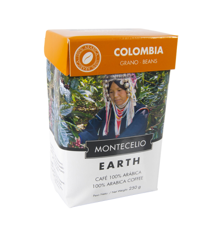 Café Montecelio Earth de Colombia en grano - 250g | Cafento Shop