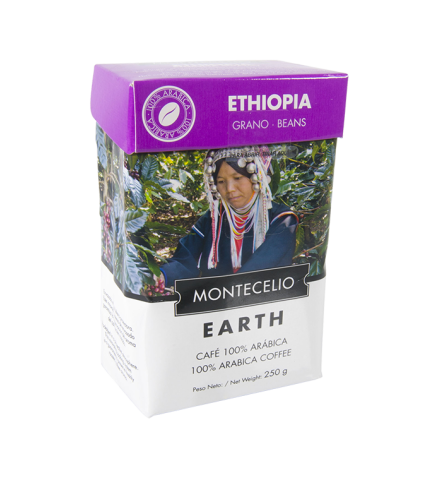 Café Montecelio Earth de Etiopía en grano - 250g | Cafento Shop