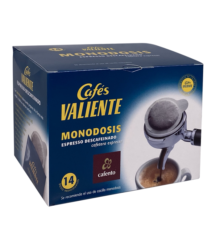Monodosis café descafeinado Valiente - 14 unidades - Cafento shop