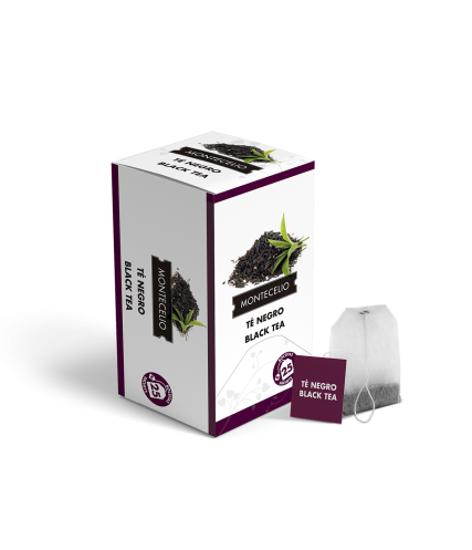 Bolsitas té negro Montecelio - 25 unidades | Cafento Shop